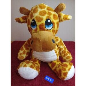 Giraffe Orange White Plush Spotted Stuffed Animal 18" Inc